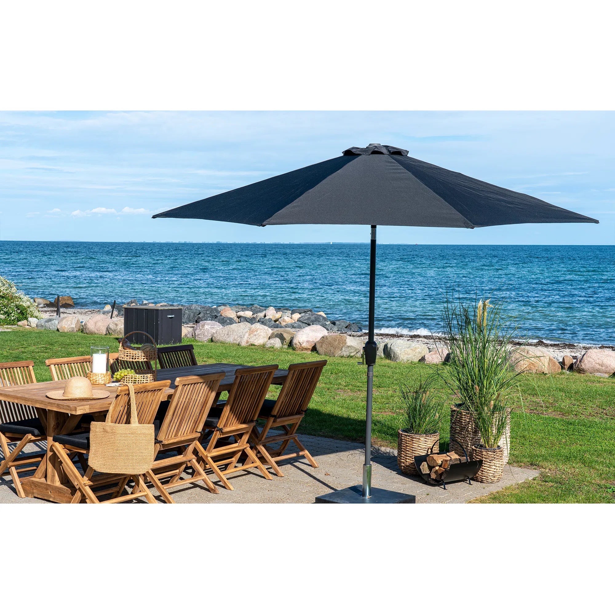 Verstelbare parasol Levanto ø300 met metalen frame