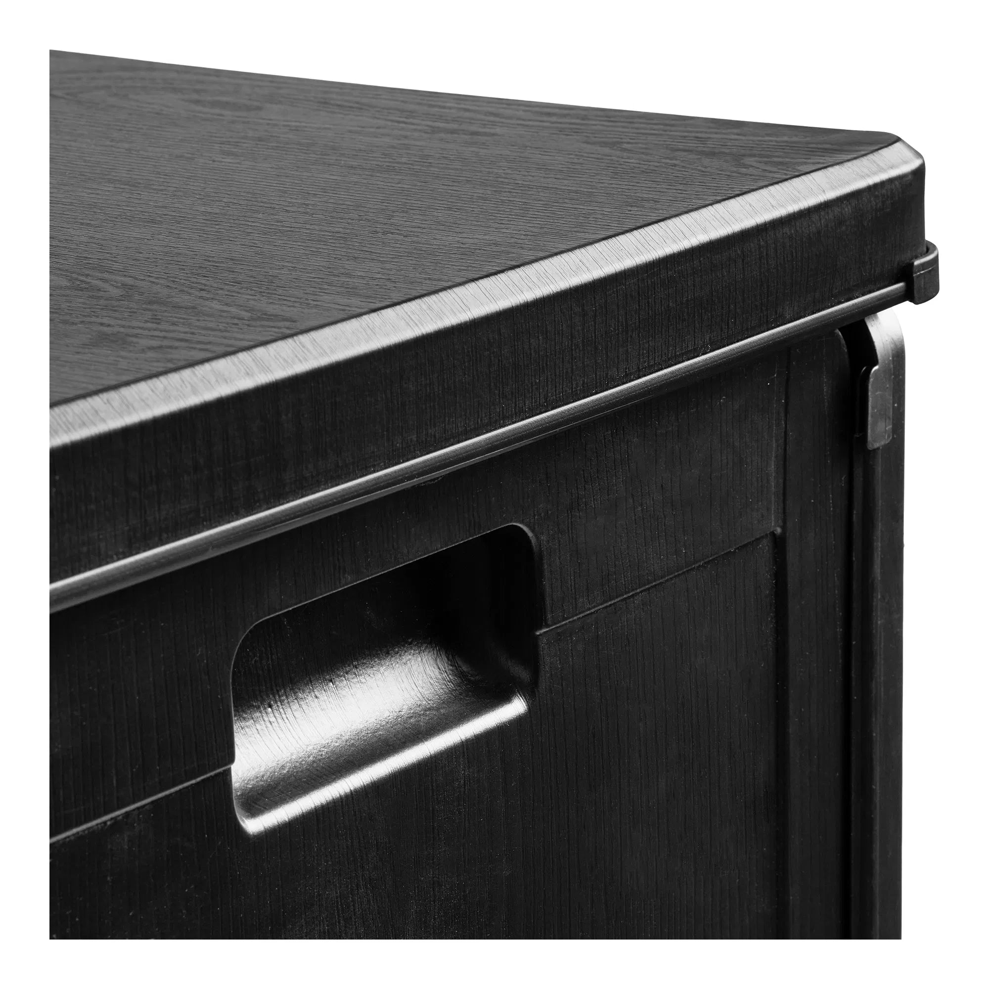 Tuinopbergdoos Kaldina - zwart met deksel