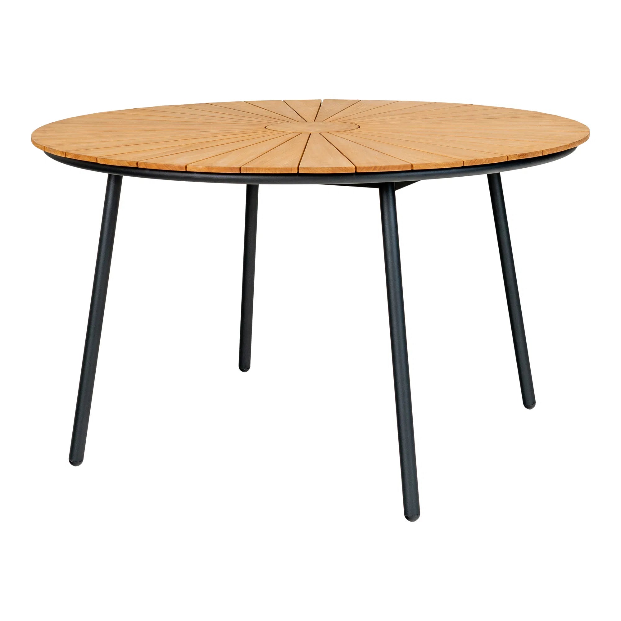 Garten Esstisch Modena – Teck & Métal, ø130 cm