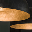 Suspension Elandra – 2 lampes avec abat-jour en forme de dôme de 60cm en gris foncé