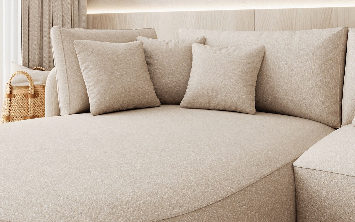 Designer Ecksofa Ando Mini  in Strukturstoff
