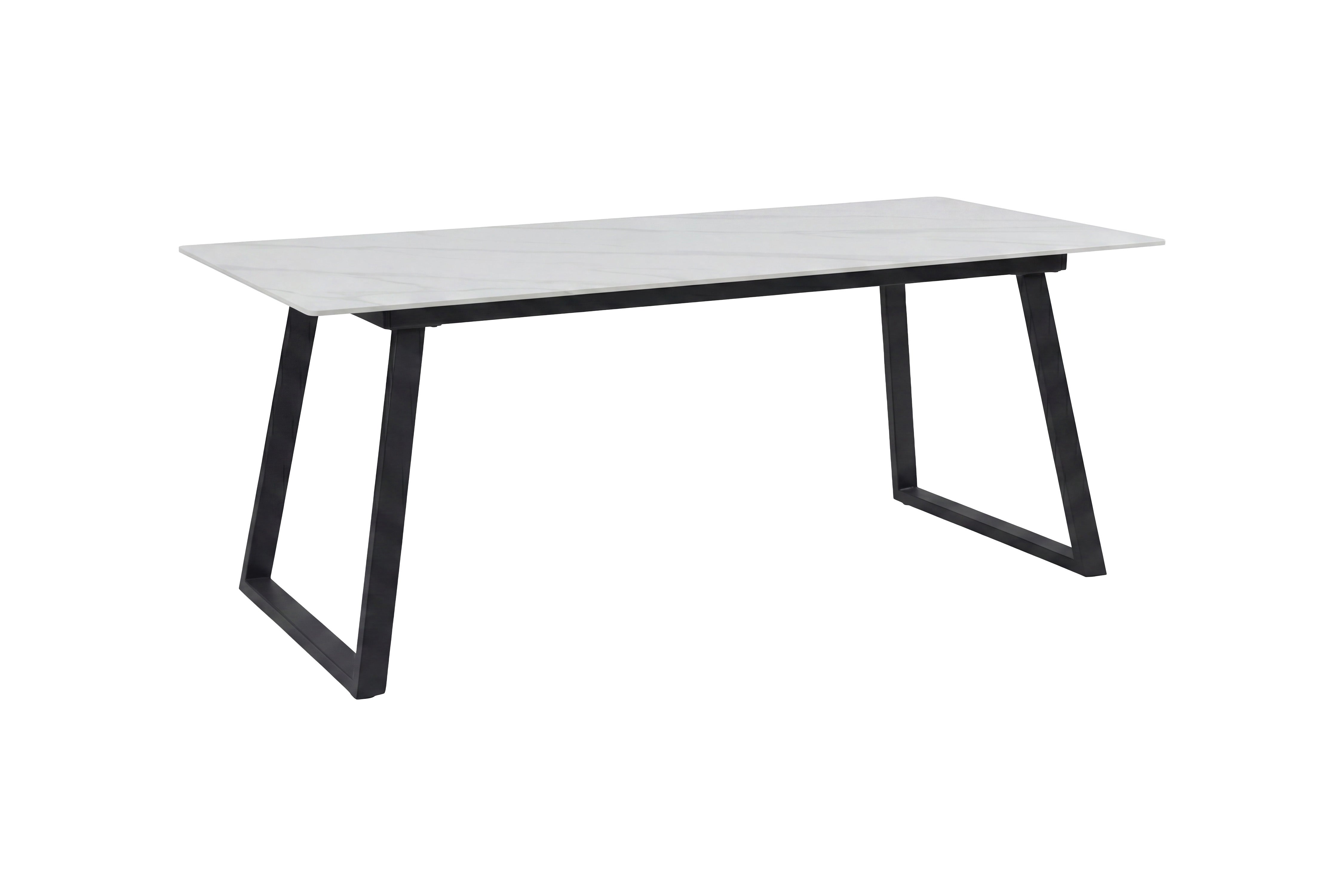 Eettafel Zarela - rechthoekig ontwerp in marmerlook