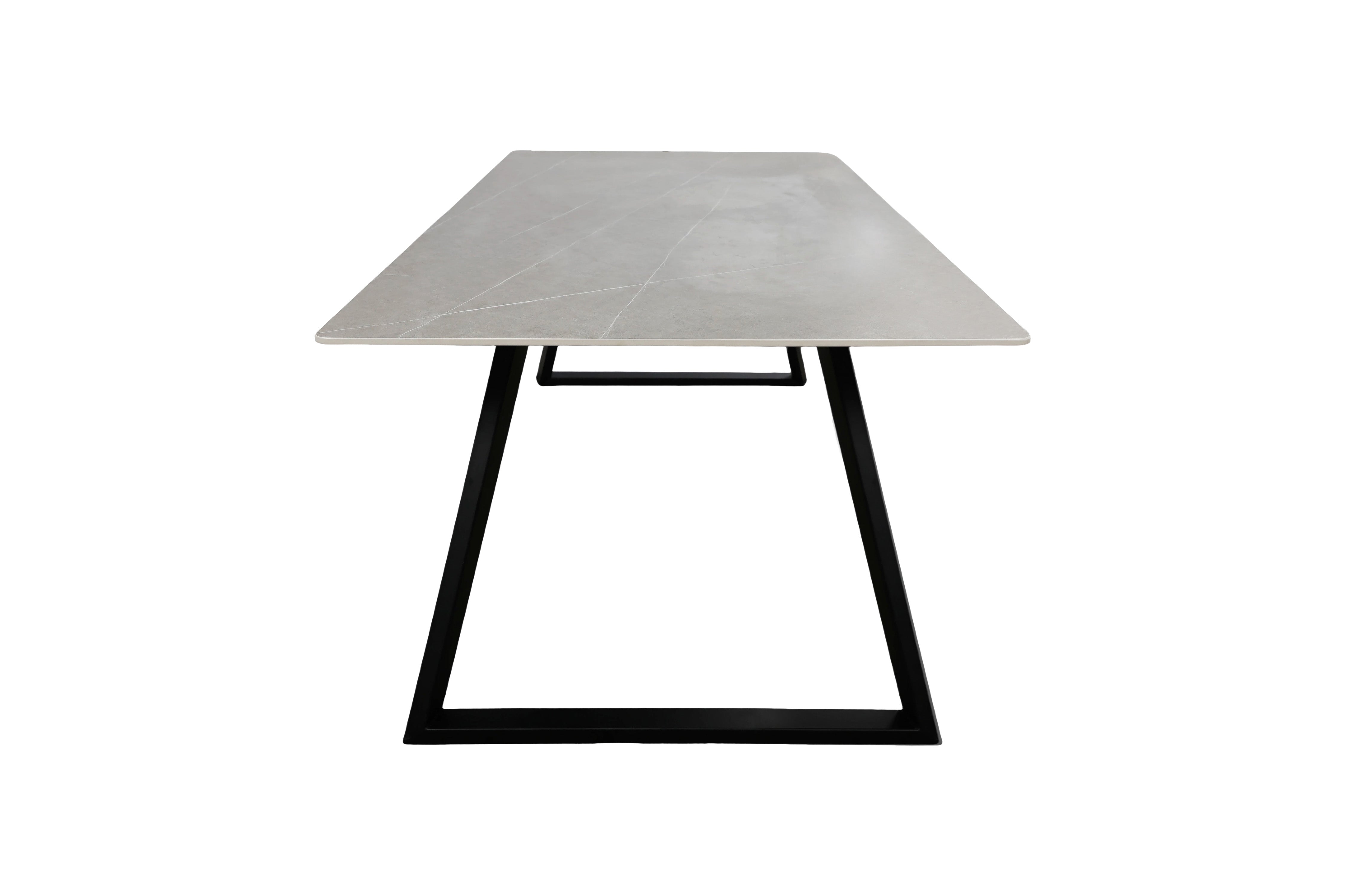 Eettafel Darivo - met donkergrijs tafelblad