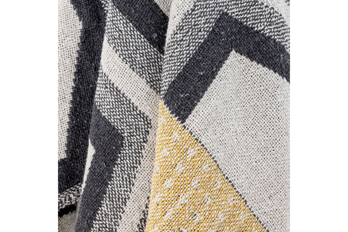 Plaid Kauri – Gris, en coton recyclé