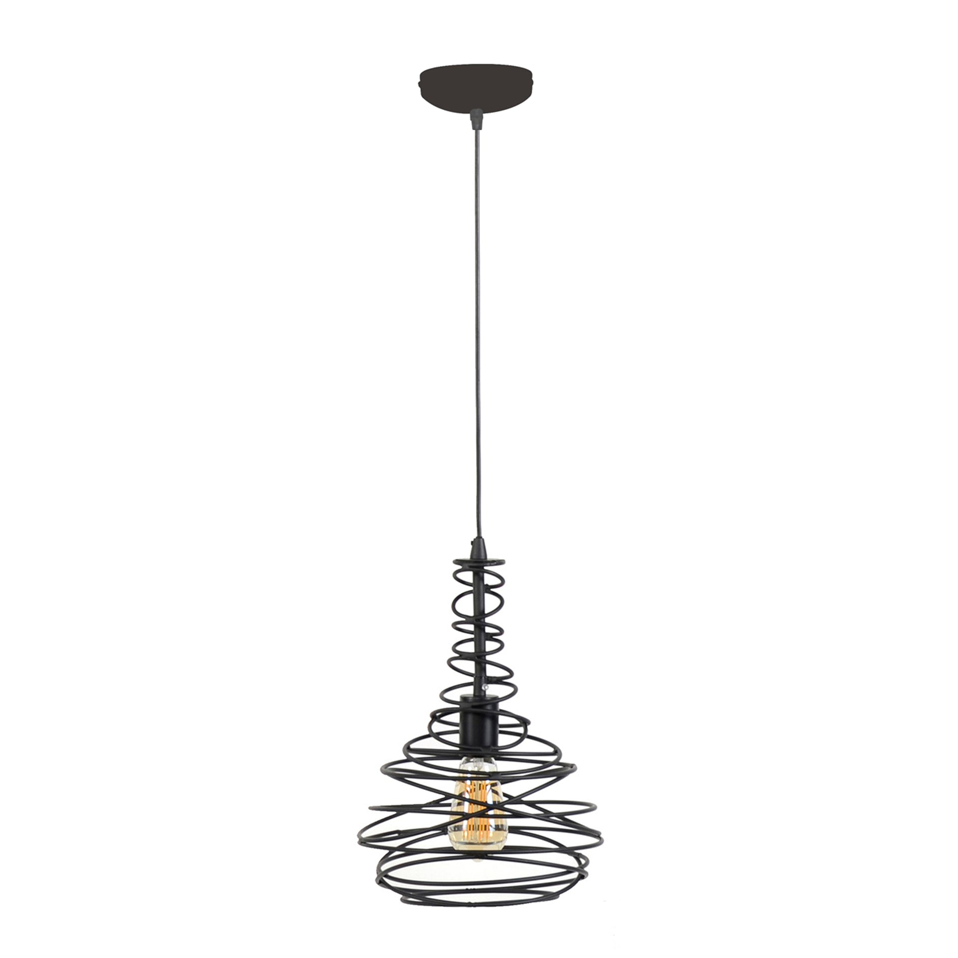 Suspension Vireo – Design métallique distinctif en noir