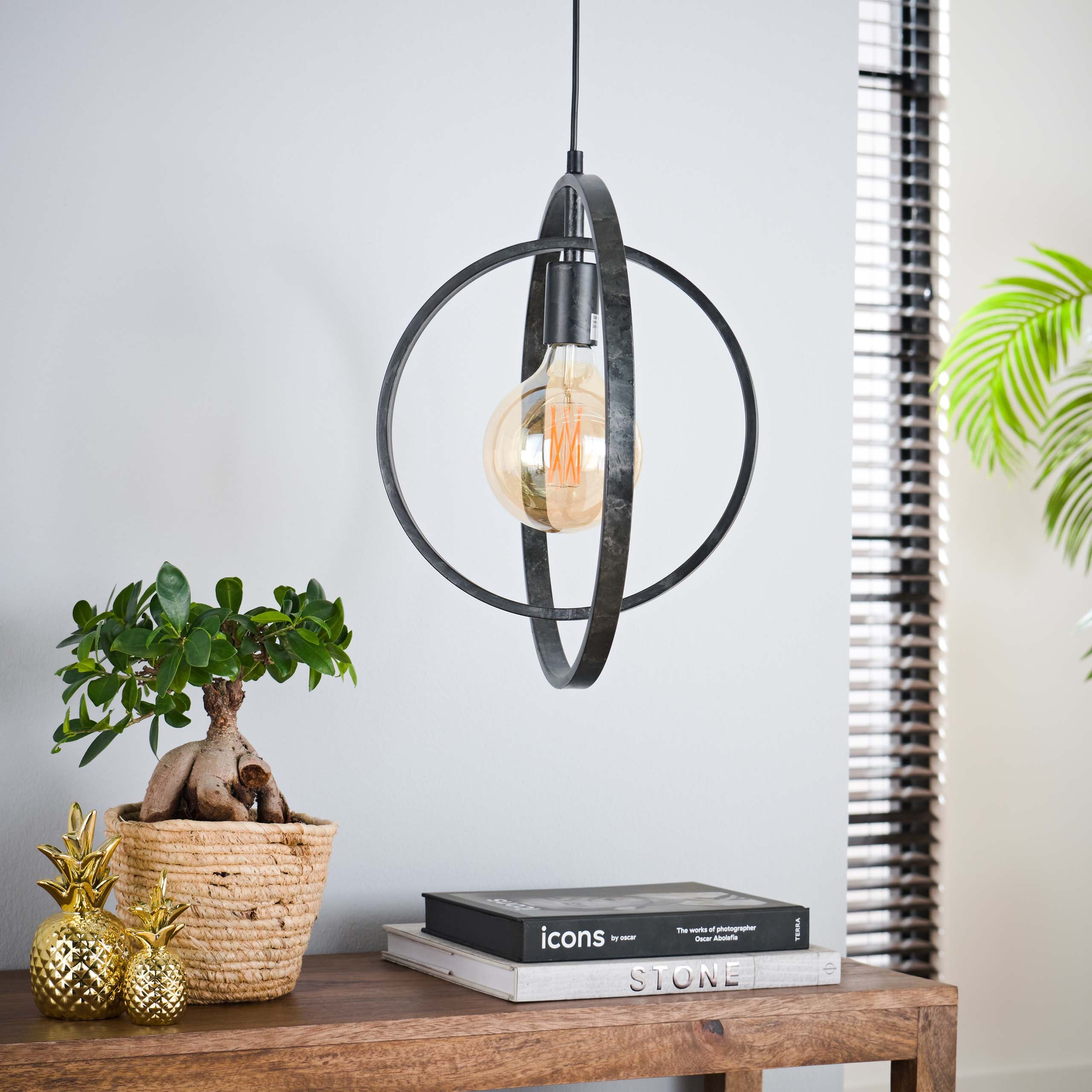 Suspension Orbitra – Design d'anneau pivotant en anthracite