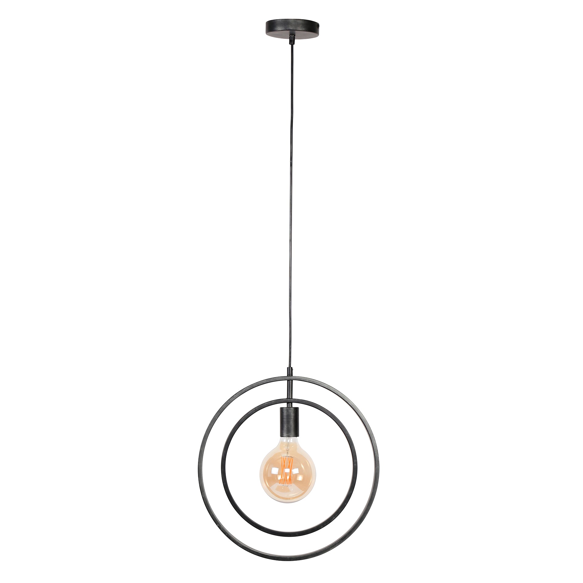Suspension Orbitra – Design d'anneau pivotant en anthracite