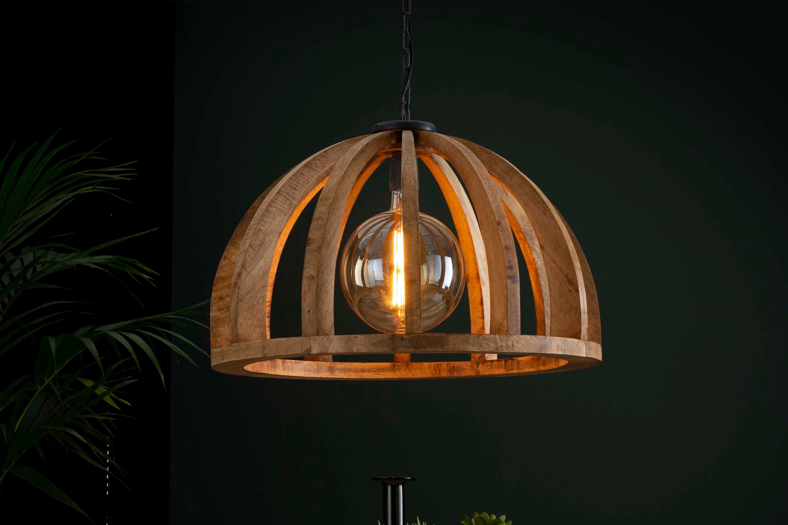 Hanglamp Madero – Massief mangohout met natuurlijke uitstraling