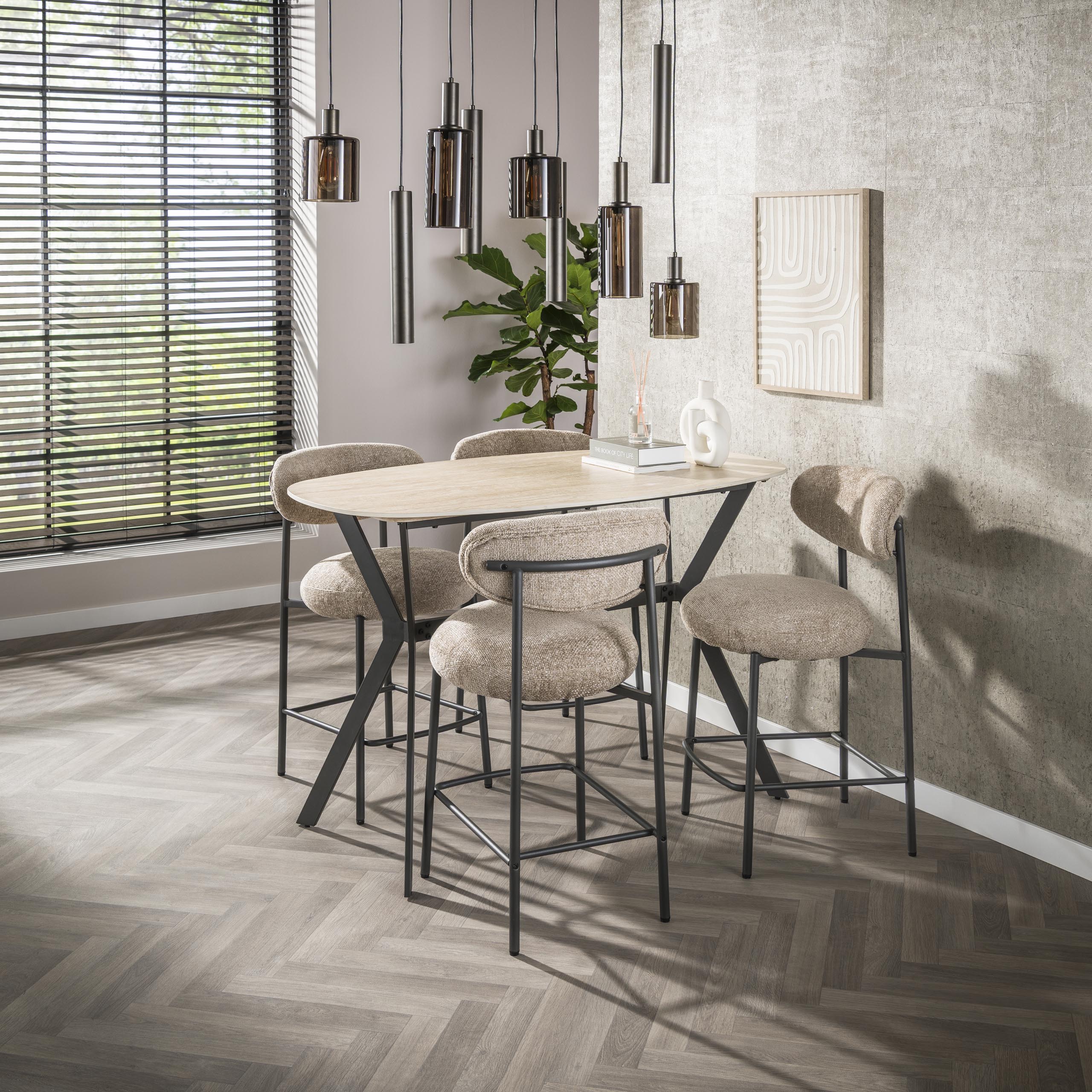 Hanglamp Ayu – Clusterontwerp in Bruin (9-lichts)