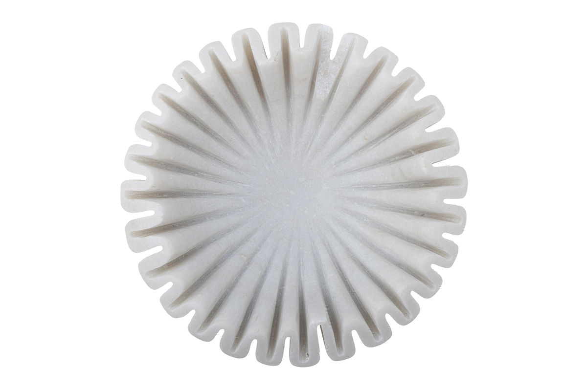 Schaal Anira – met de hand gesneden witte marmer