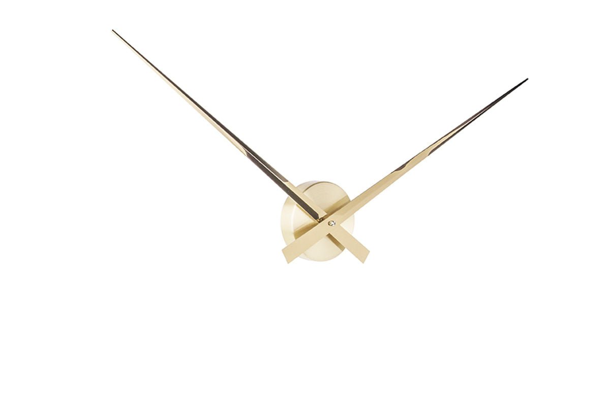 Horloge murale Ozzy – Design ouvert en finition dorée