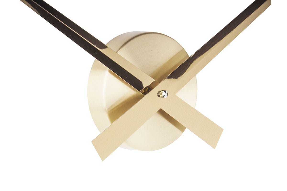 Horloge murale Ozzy – Design ouvert en finition dorée