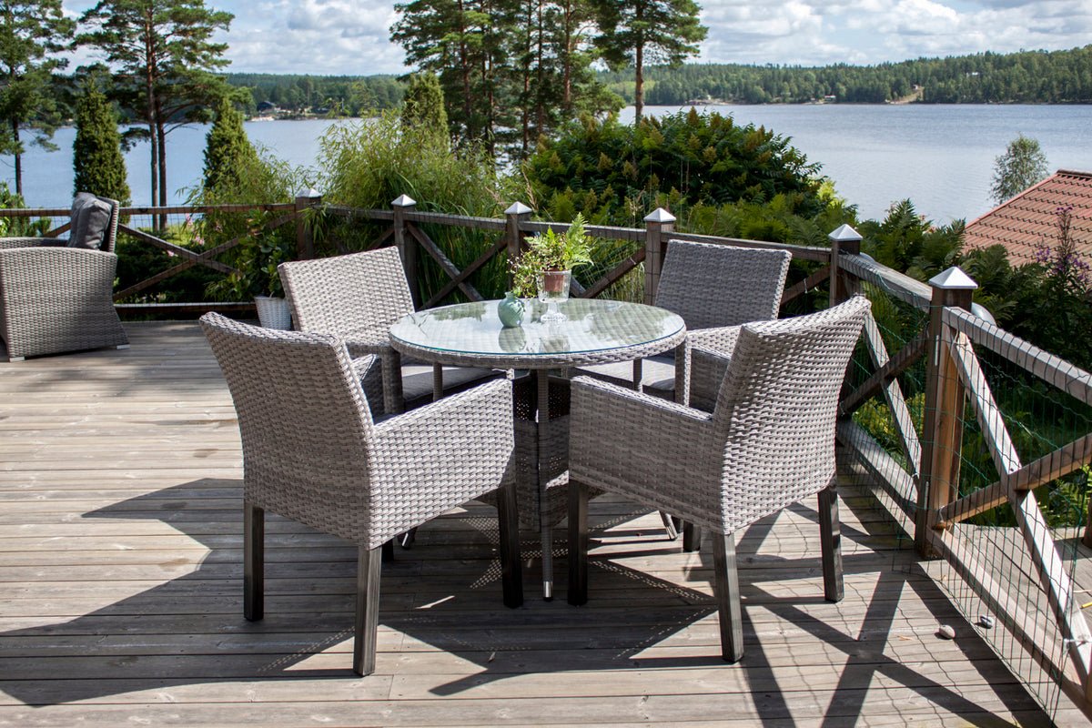 Table de jardin Eluno - le design moderne crée une atmosphère conviviale