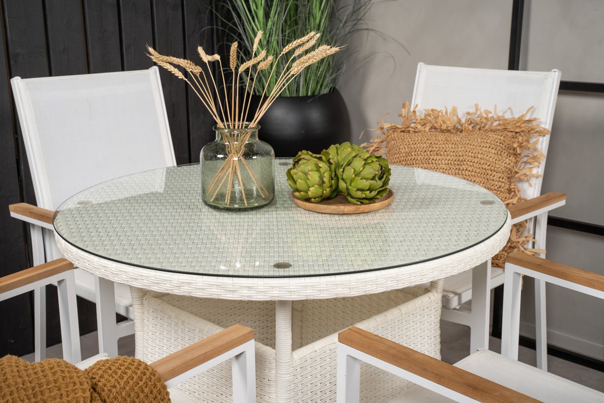 Table de jardin Eluno - le design moderne crée une atmosphère conviviale