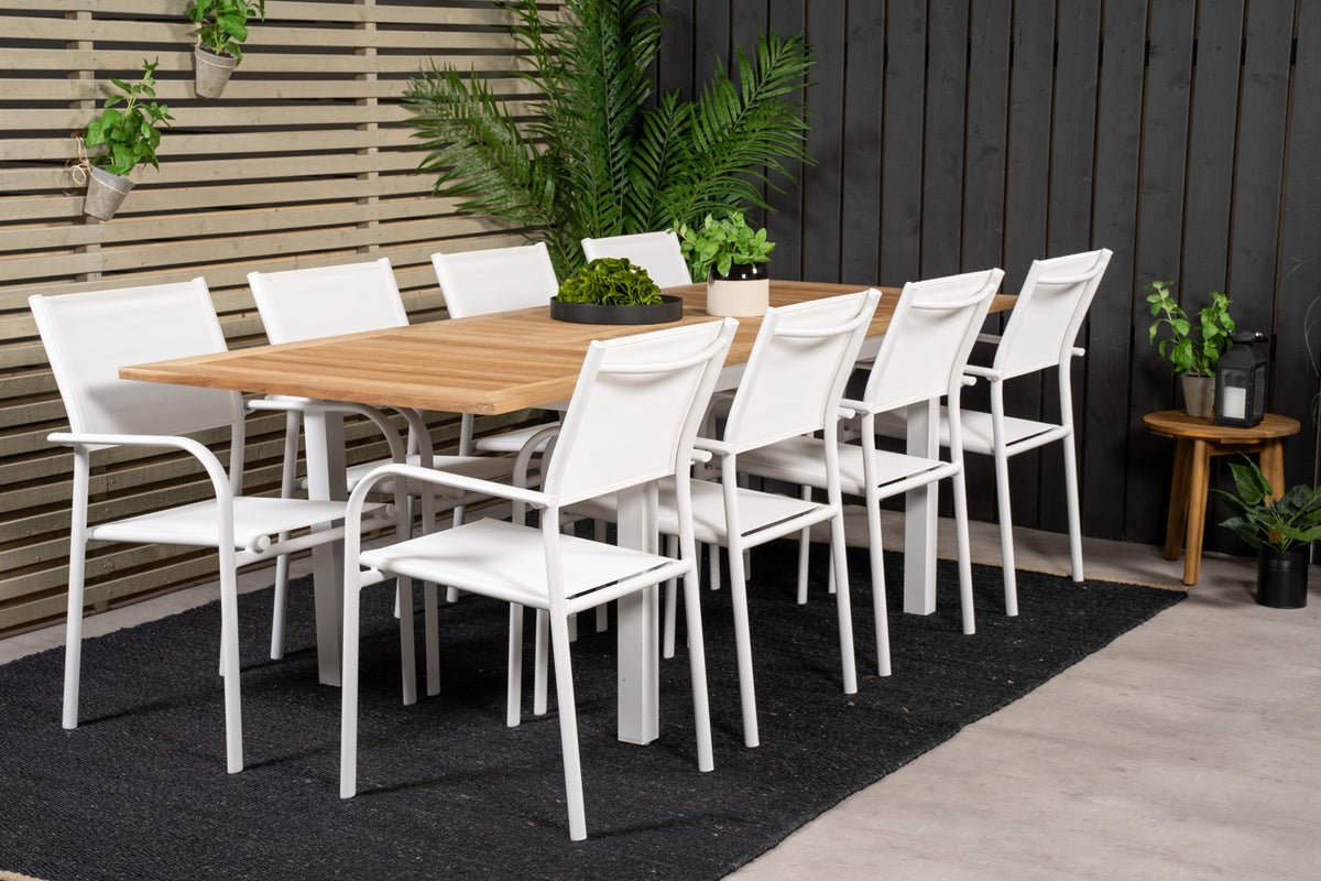 2-delige set - Tuinstoel Marena van Textilene/Aluminium