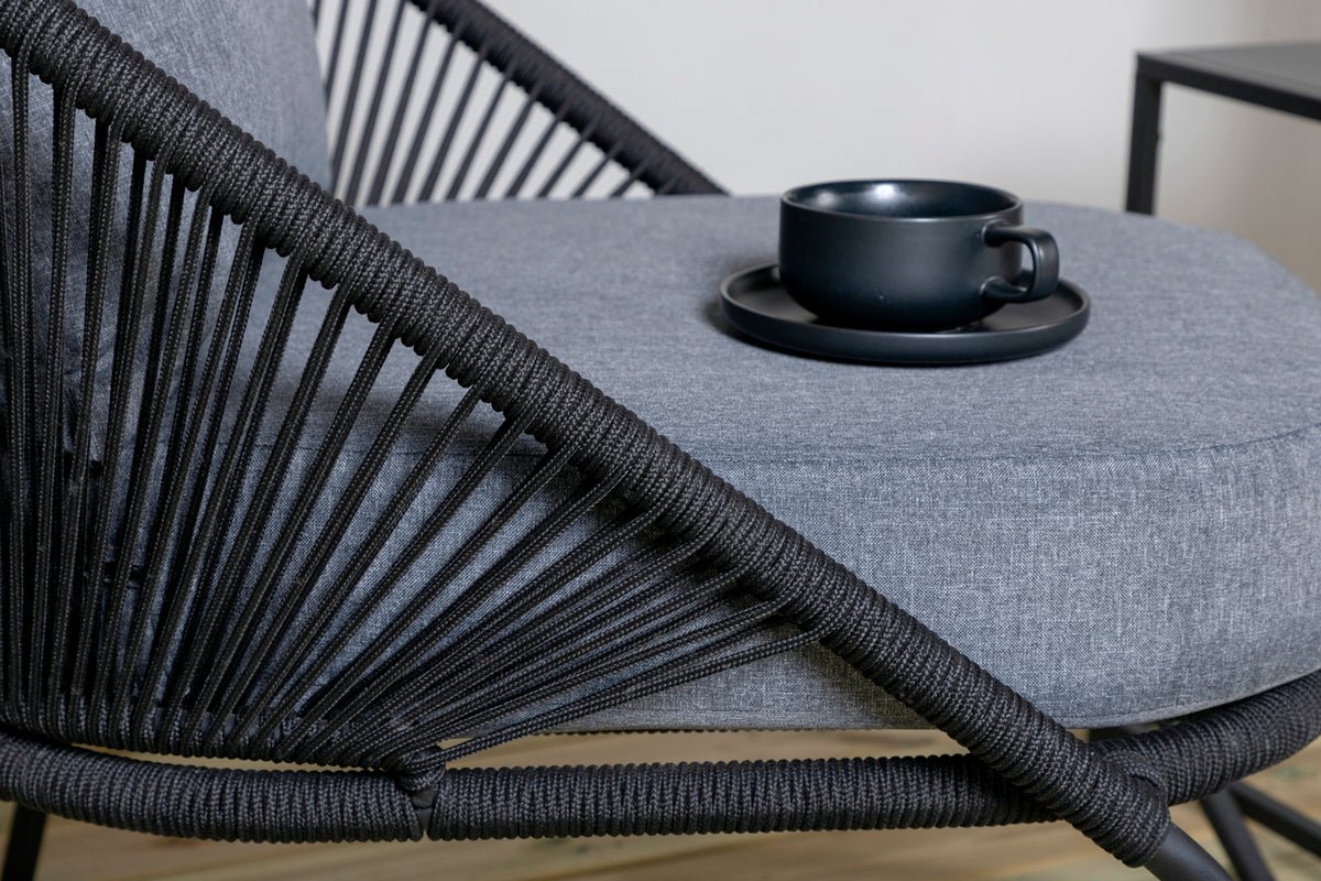 Ensemble de 2 chaises de jardin Vintera en Métal/polyester