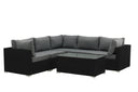 Garten Loungeset Panther - aus Kunstrattan in 3 Farben erhältlich