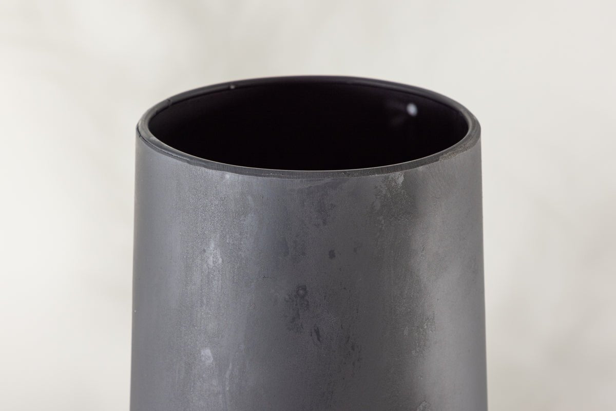 Feuerkorb Wilkus - zylinderförmiger Kamin in Schwarz