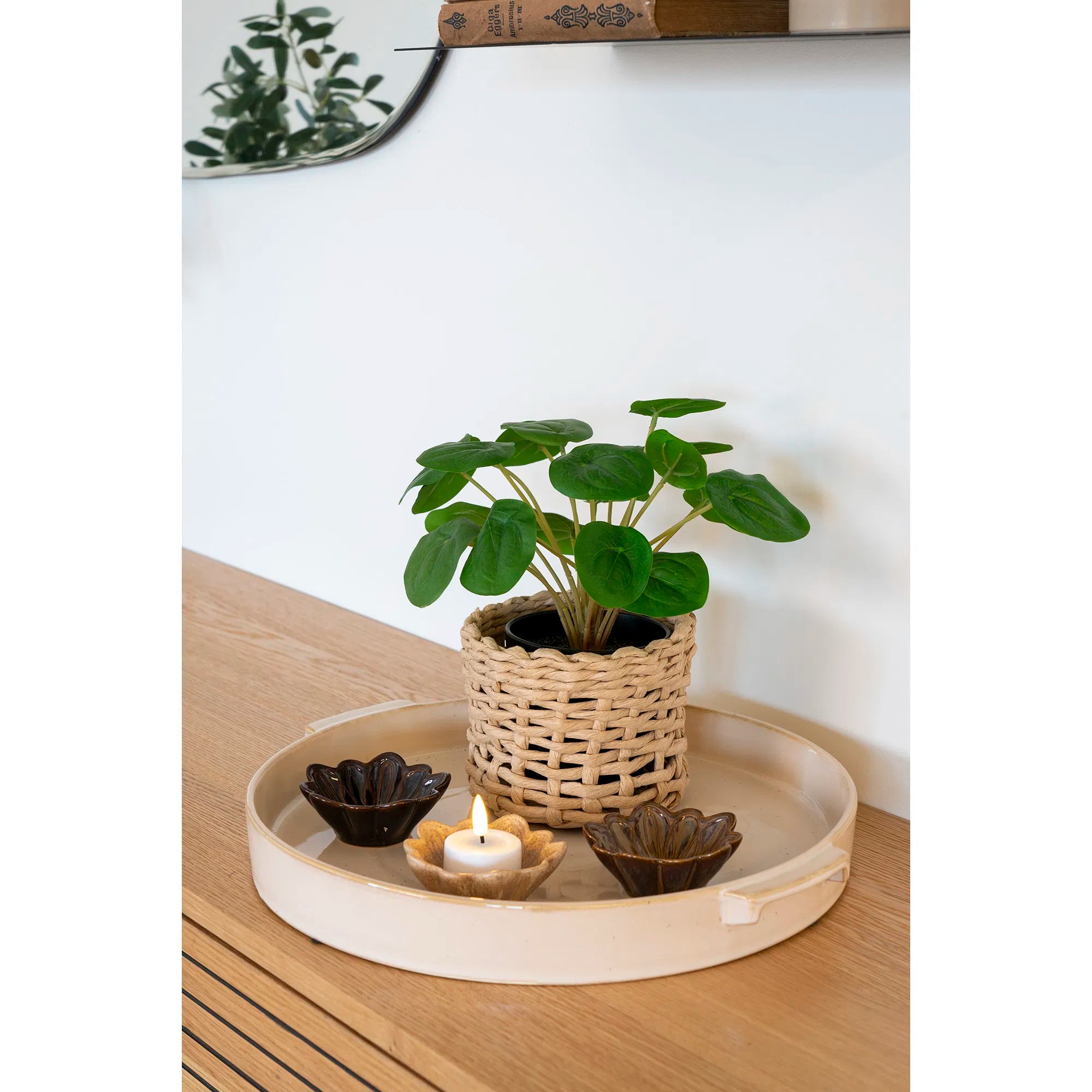 Plante artificielle Pelia – Fraîcheur décorative de 28 cm en format mini