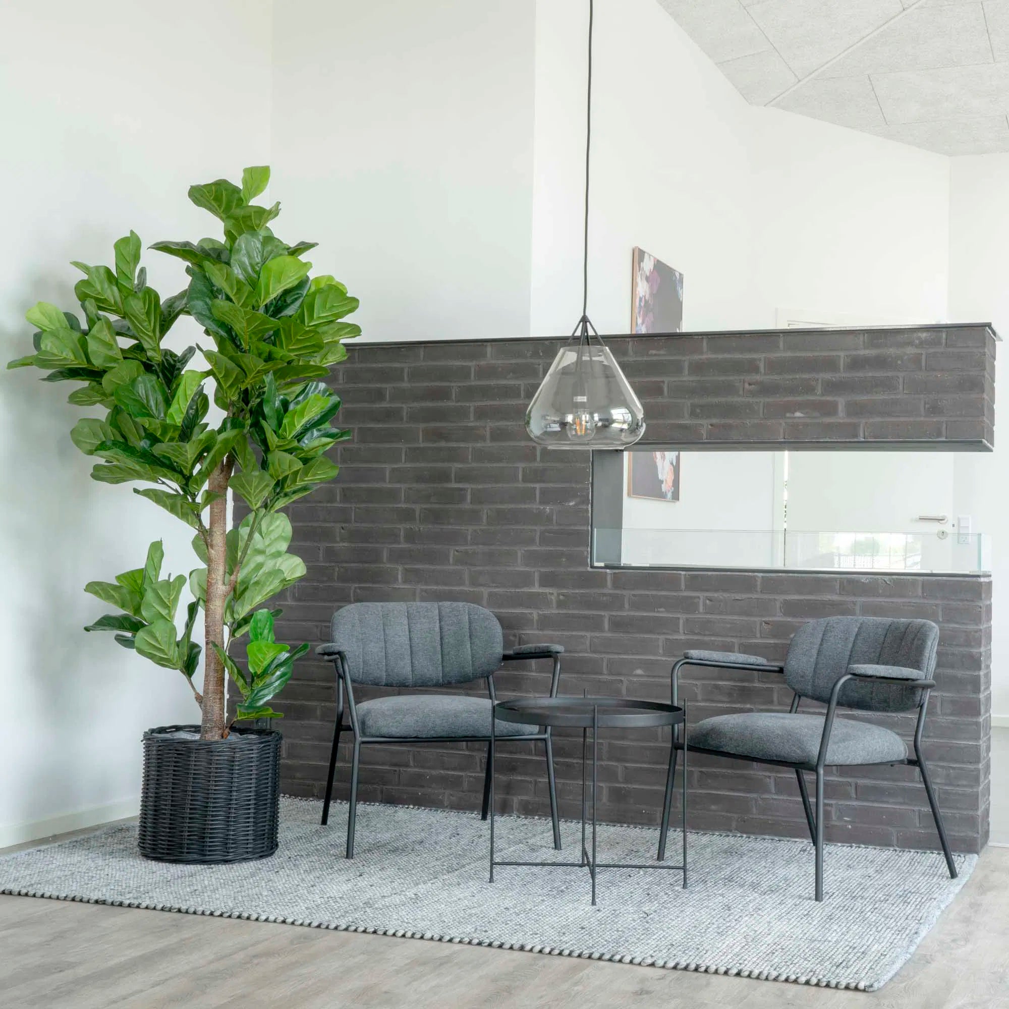 Plante artificielle Fiddle Leaf Tree – taille XL de 190 cm avec un aspect naturel de jungle