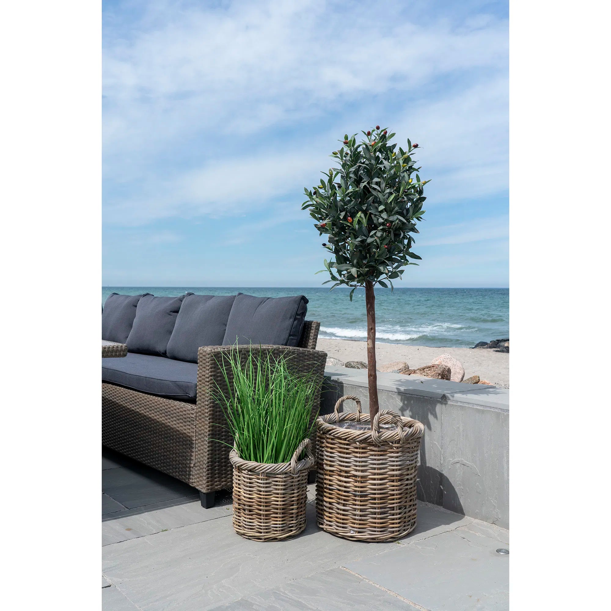 Plante artificielle olivier – 150 cm, point fort méditerranéen pour votre domicile