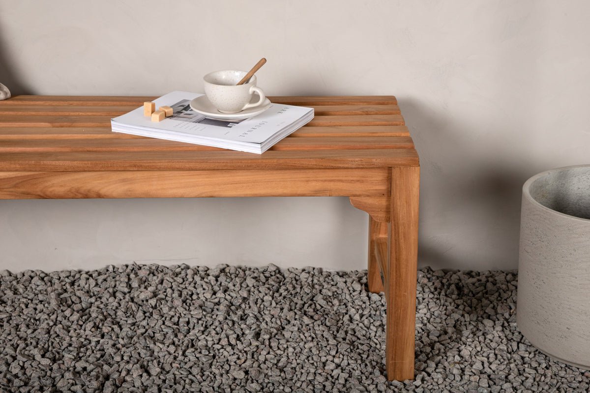 Outdoor zitbank "Fashion" – van hoogwaardig teakhout