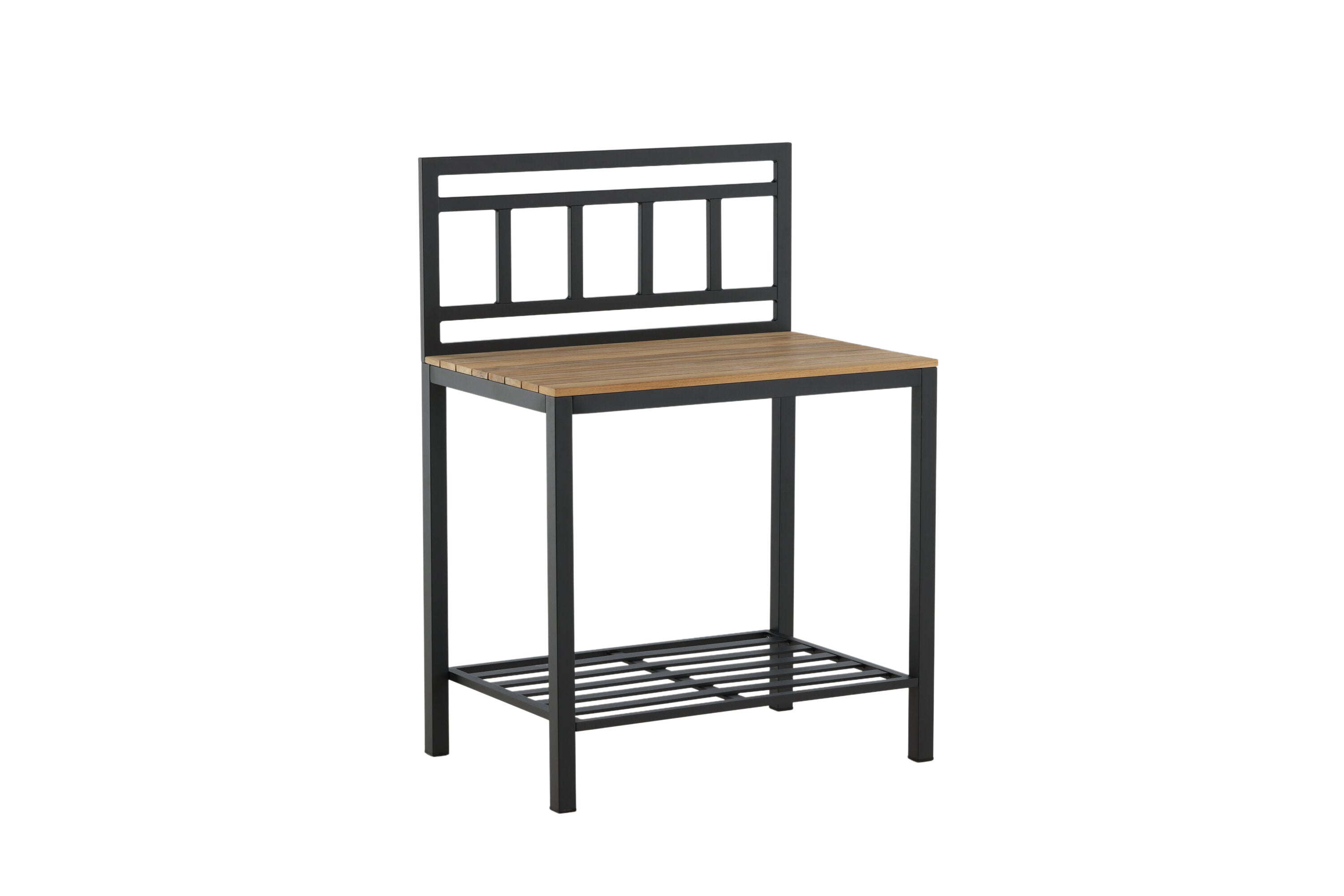 Opbergtabel Jana – Outdoor-keukenmodule met werkblad van teakhout