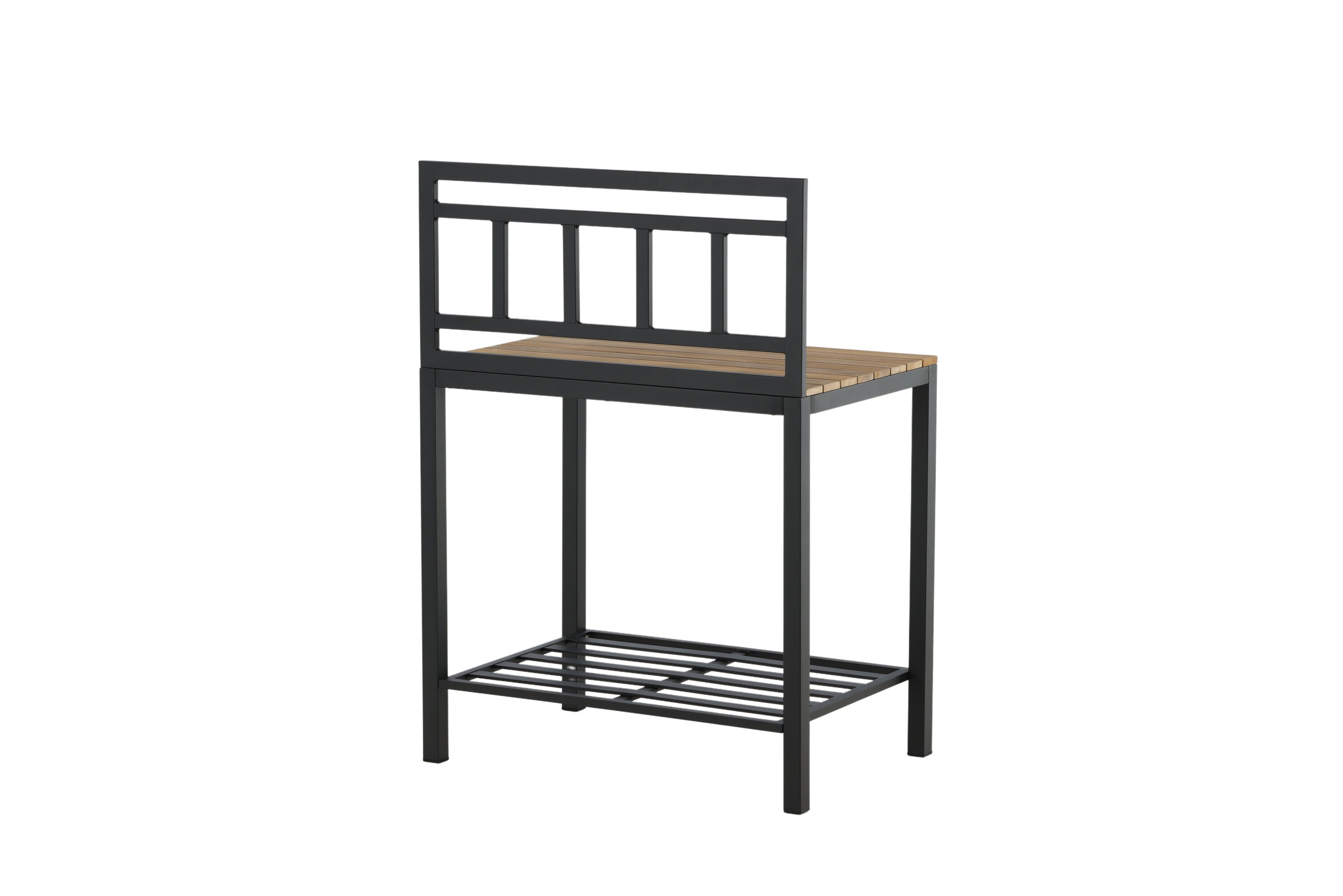 Opbergtabel Jana – Outdoor-keukenmodule met werkblad van teakhout