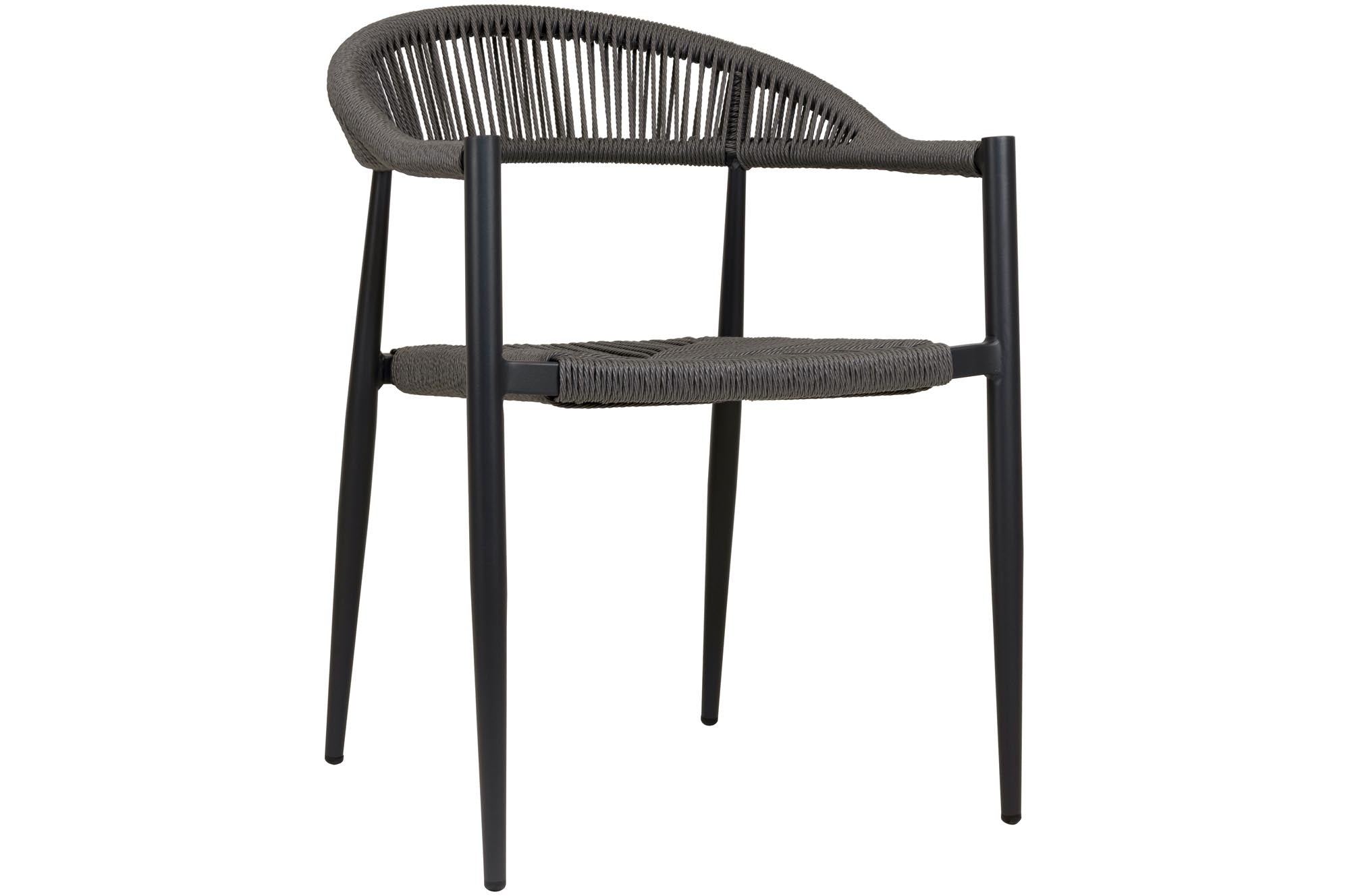 Ensemble de 4 - Chaise de jardin Kira en corde design