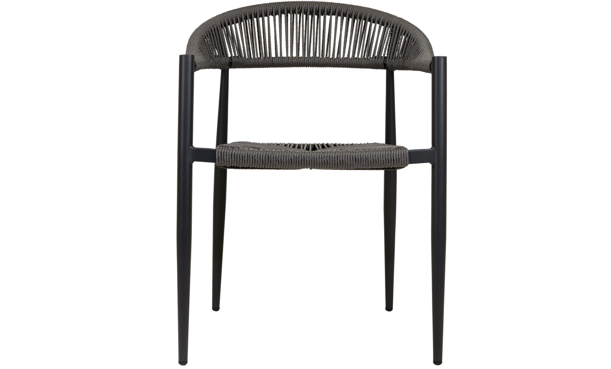Ensemble de 4 - Chaise de jardin Kira en corde design