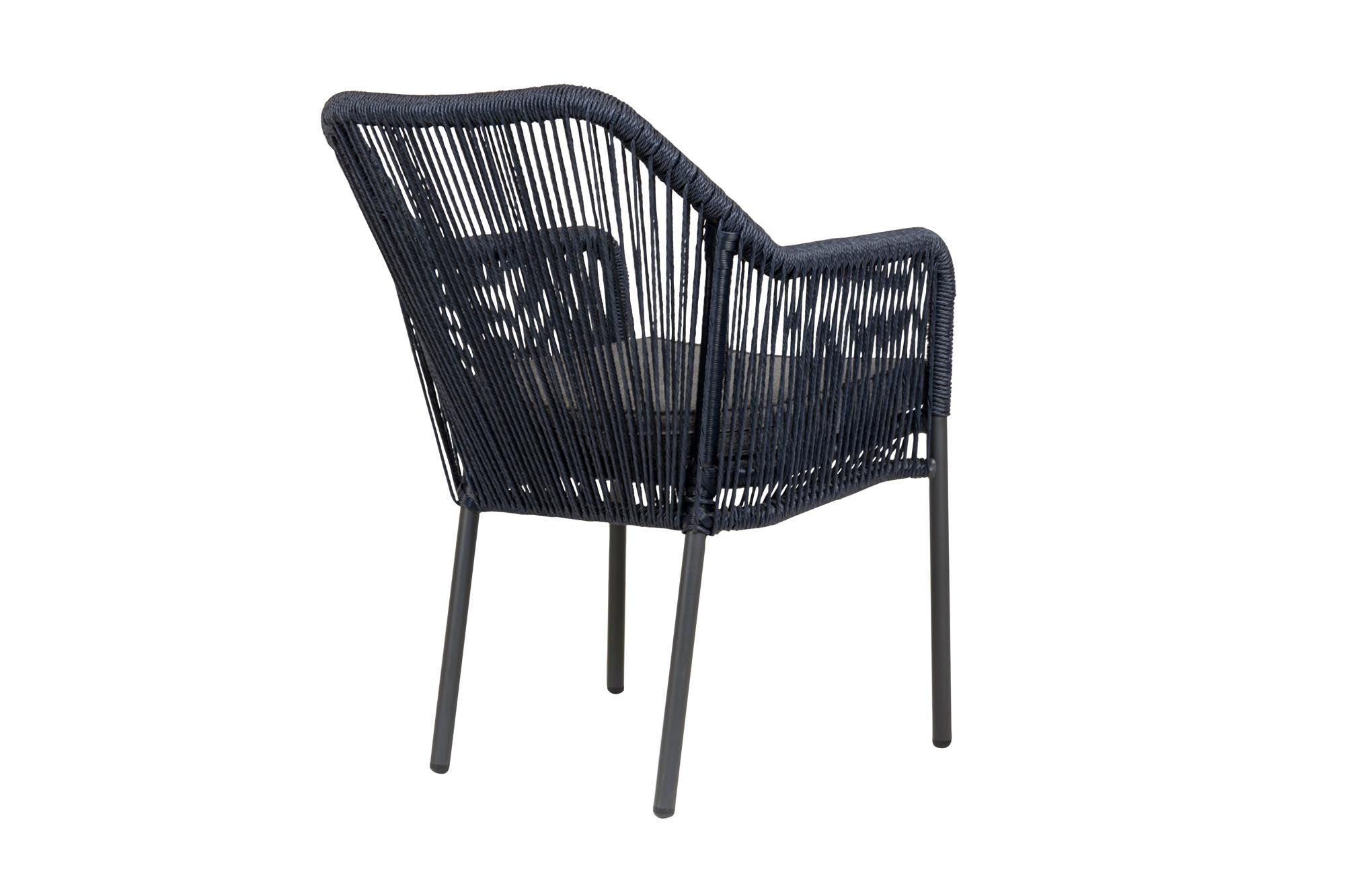 Lot de 4 - Chaise de jardin Leona en design corde