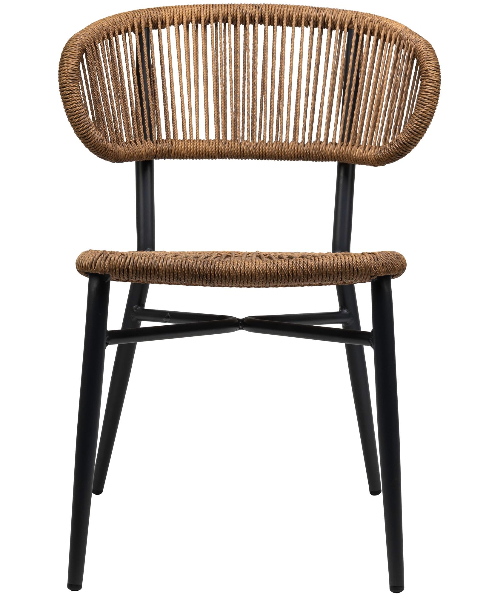 Lot de 4 - Chaise de jardin Noura en corde design