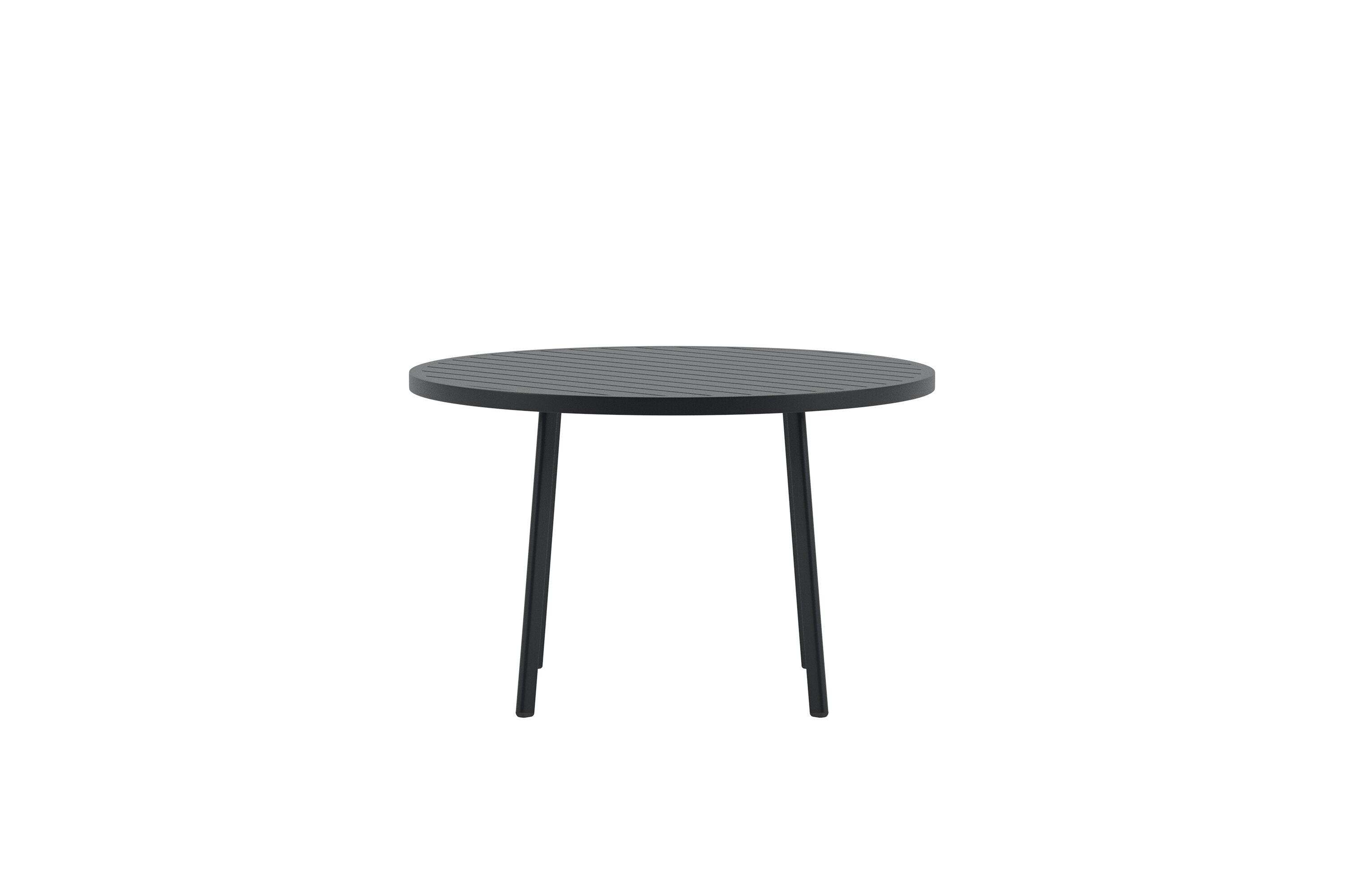 Table à manger de jardin Yelara - en Noir en aluminium