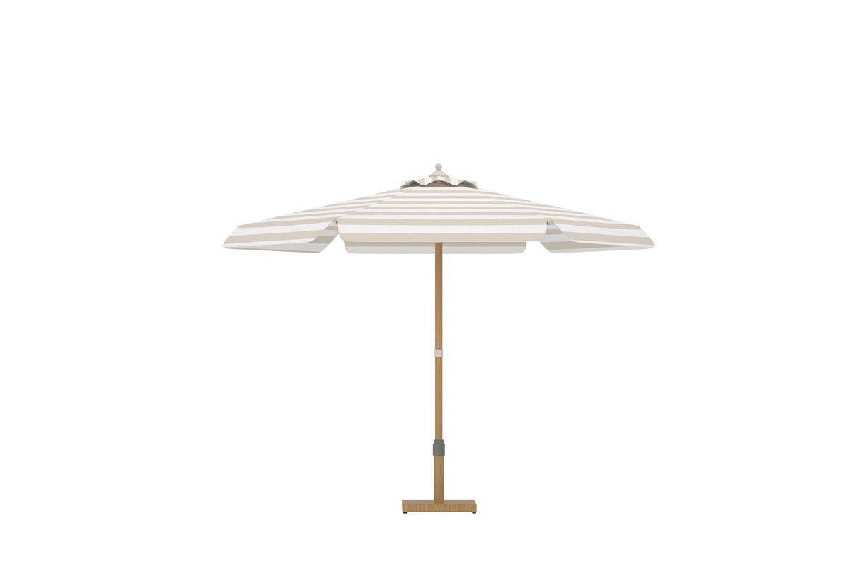 Parasol Tivaro – Met stalen frame en gestreept parasoldoek