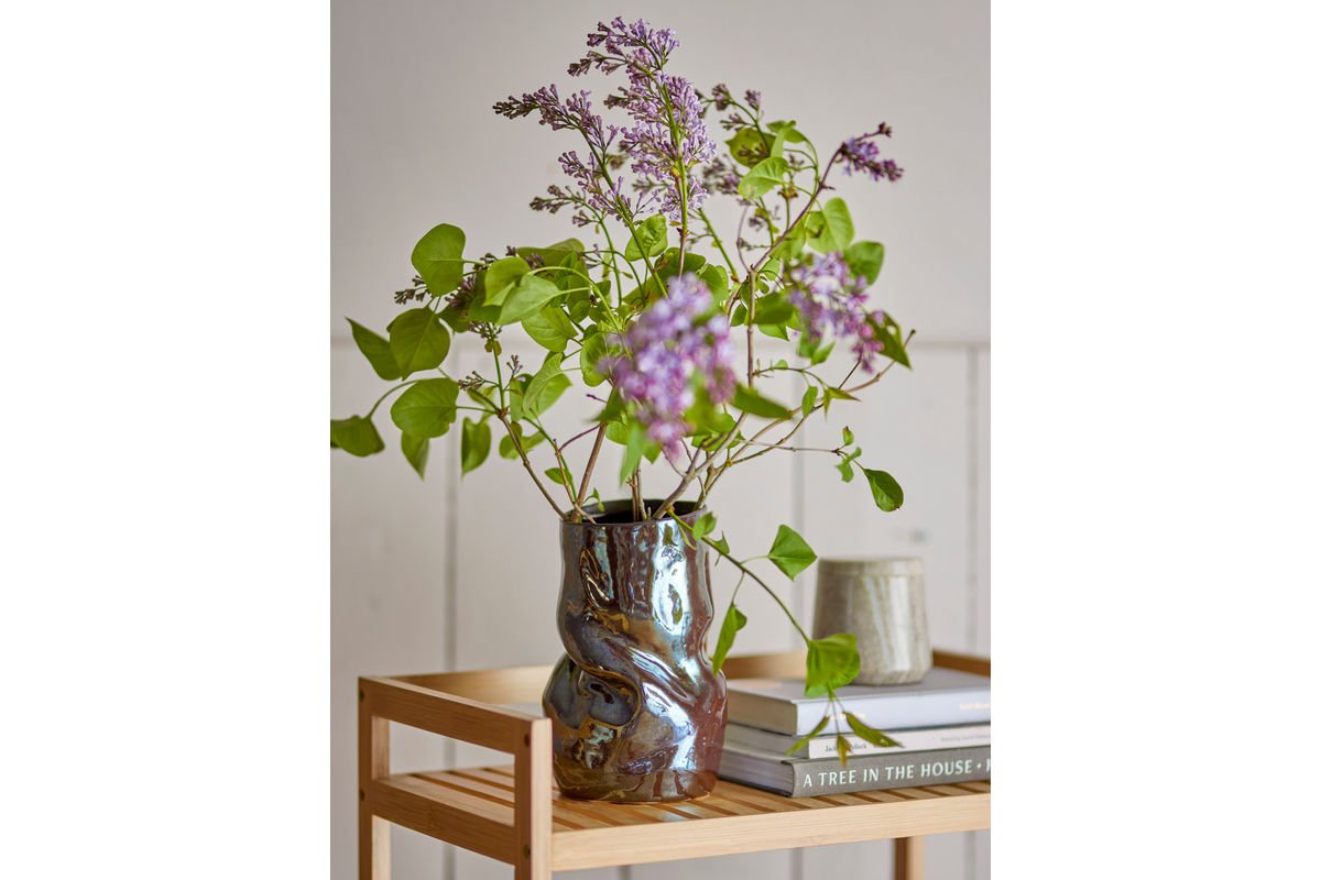 Vaas „Alena“ – Zwart steengoed