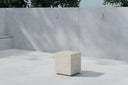 Table d'appoint de jardin Quira - en Beige en aluminium et polypropylène