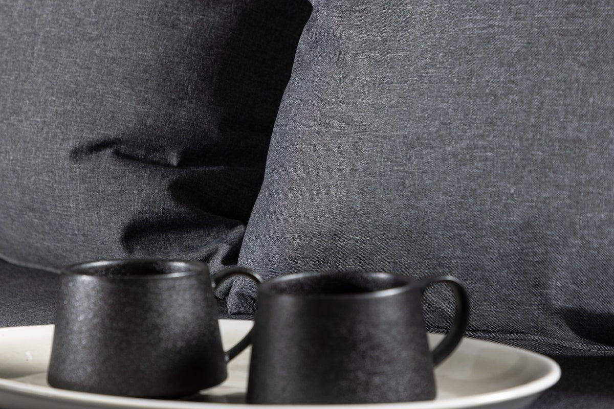 Tuin Loungeset Renavo – 2-delig Set van Acacia & Polyester