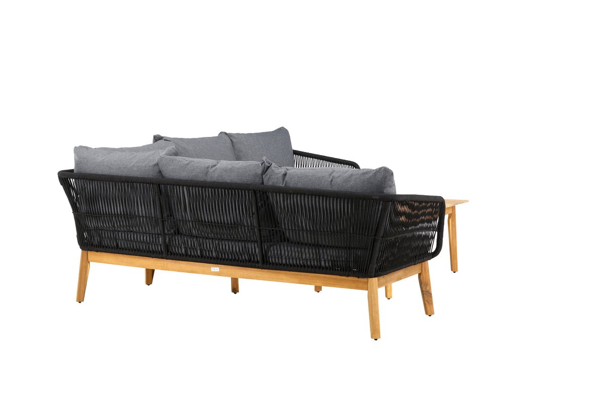 Tuin Loungeset Renavo – 2-delig Set van Acacia & Polyester