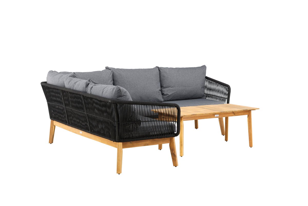 Tuin Loungeset Renavo – 2-delig Set van Acacia & Polyester