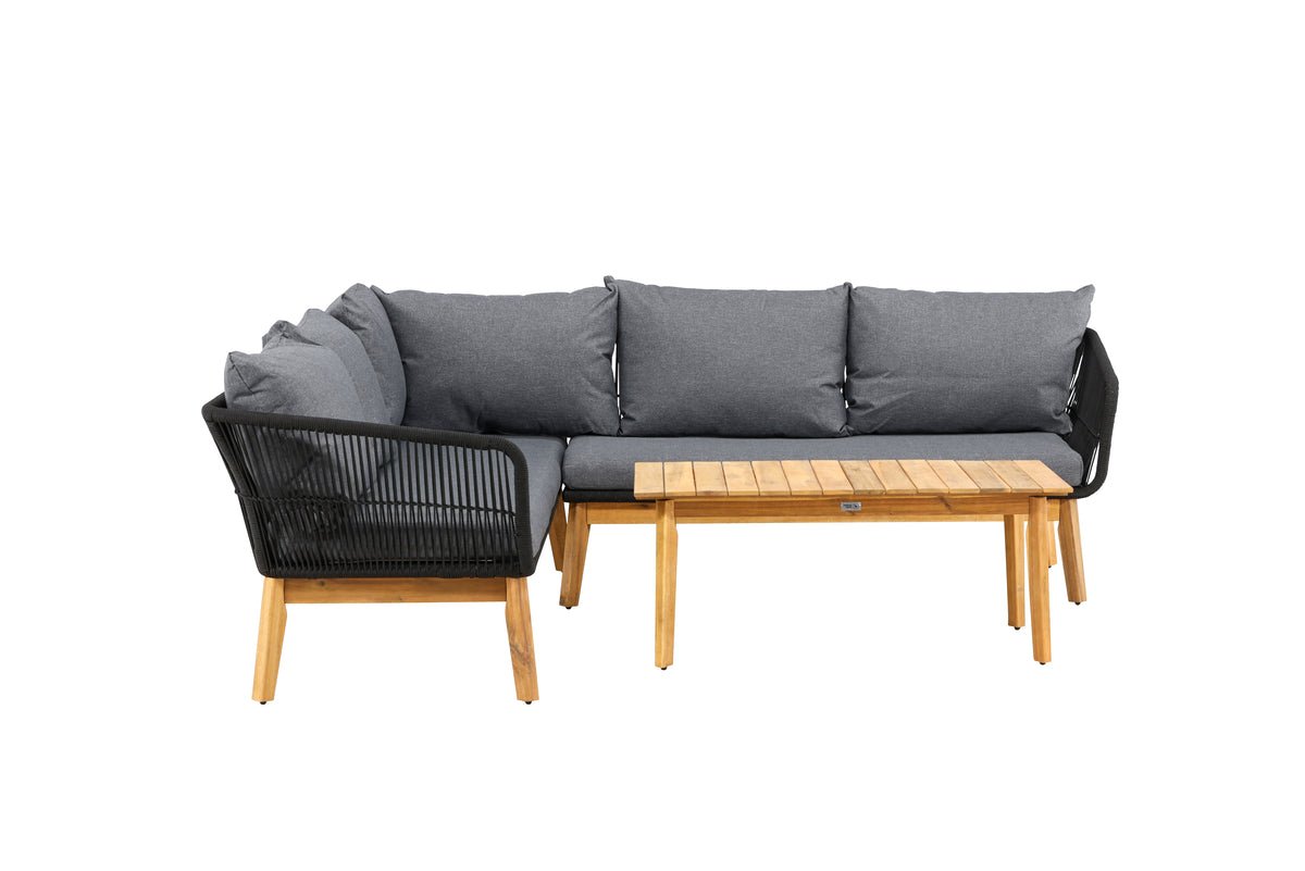 Tuin Loungeset Renavo – 2-delig Set van Acacia & Polyester