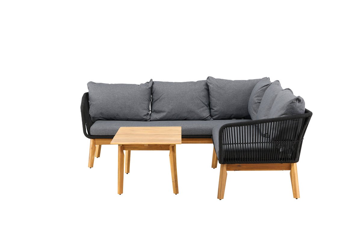 Tuin Loungeset Renavo – 2-delig Set van Acacia & Polyester