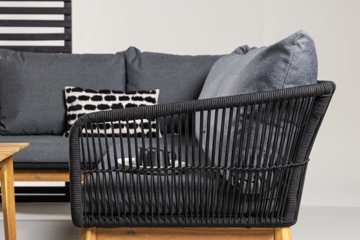 Tuin Loungeset Renavo – 2-delig Set van Acacia & Polyester