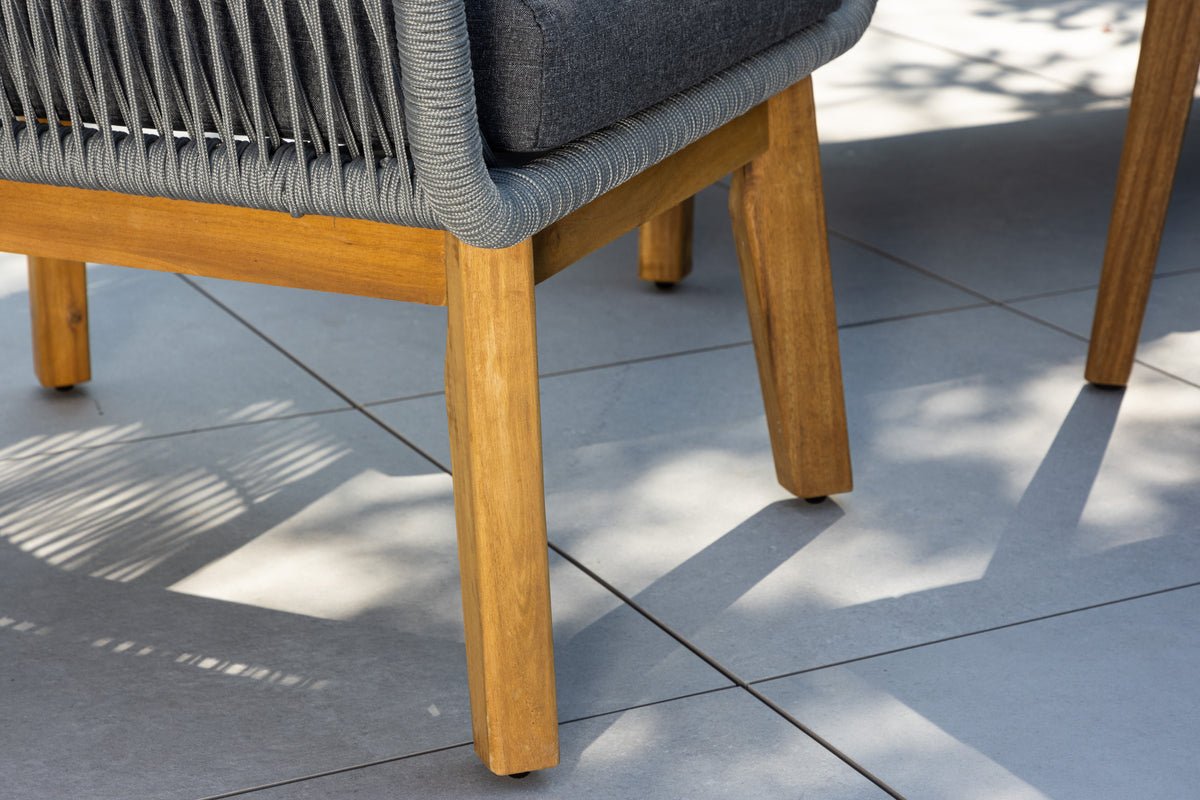 Ensemble salon de jardin Sorena – ensemble 4 pièces en gris