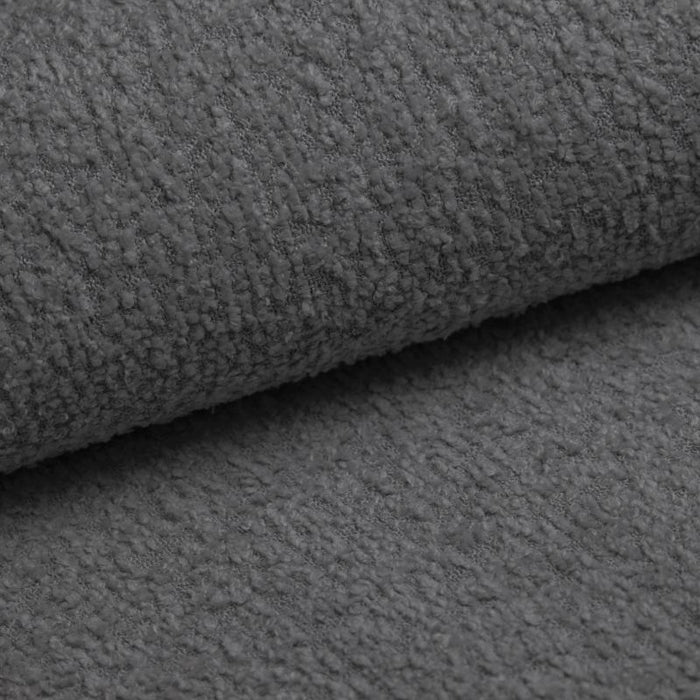 Canapé d'angle modulaire Yuma avec pouf en Bouclé
