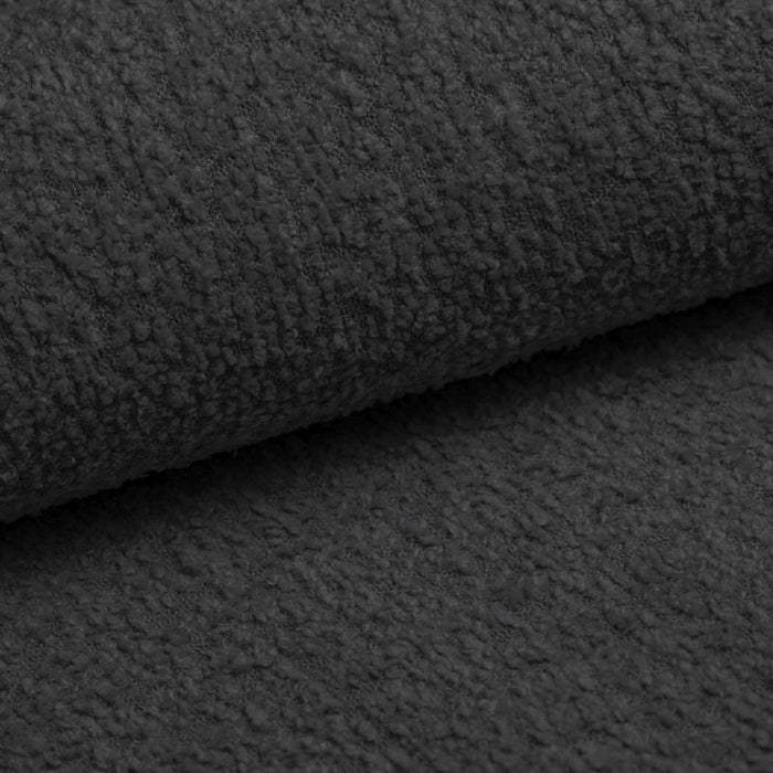 Canapé d'angle modulaire Yuma avec pouf en Bouclé