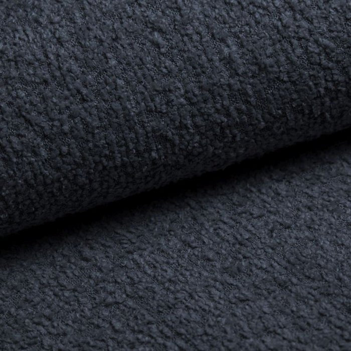Canapé d'angle modulaire Yuma avec pouf en Bouclé