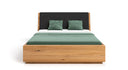 Designer houten bed Cassian van massief eiken met opbergruimte