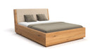 Designer houten bed Cassian van massief eiken met opbergruimte