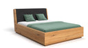 Designer houten bed Cassian van massief eiken met opbergruimte