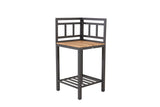Ablagetisch Ellie – Outdoor-Küchenmodul mit Teakholz-Arbeitsfläche